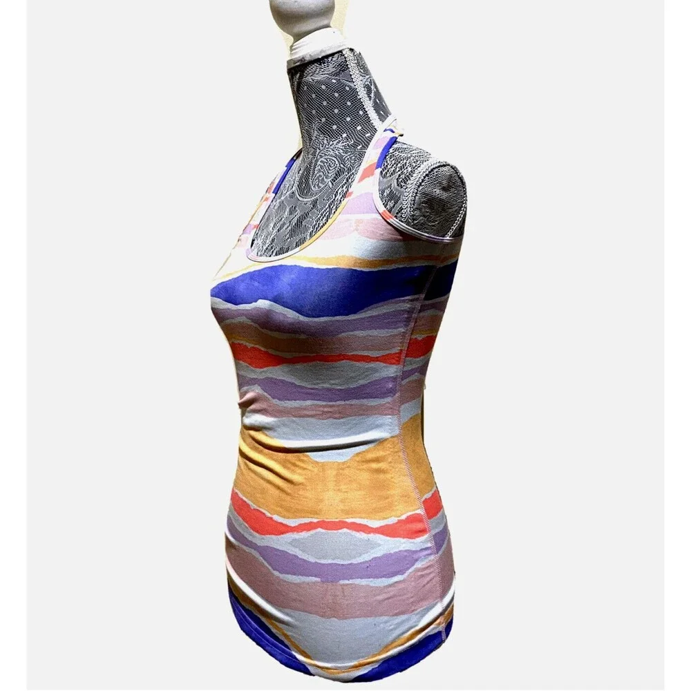 Lululemon Women's Cool Racerback Beacher Stripe S Sleeveless Athletic Run Yoga